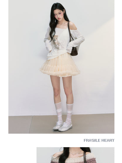 Puffy Tulle Mini Tutu Skirt