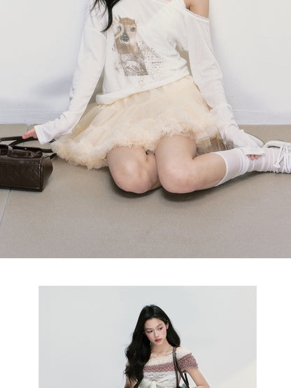 Puffy Tulle Mini Tutu Skirt