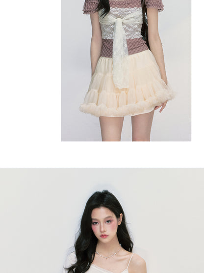 Puffy Tulle Mini Tutu Skirt