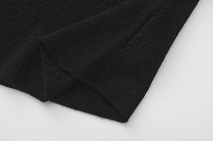 Machine Washable Wool High Neck Knit Top