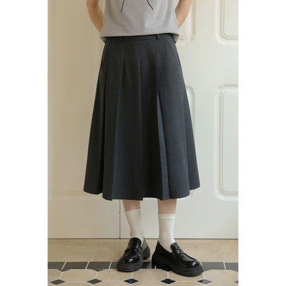 Chic Blazer & Pleated Midi Skirt