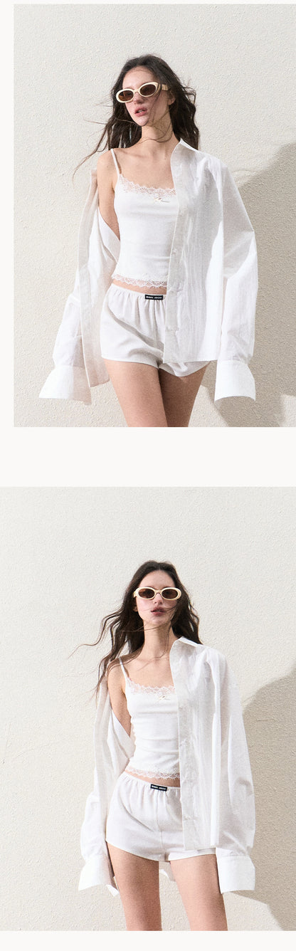 Matte Satin Lounge Shorts