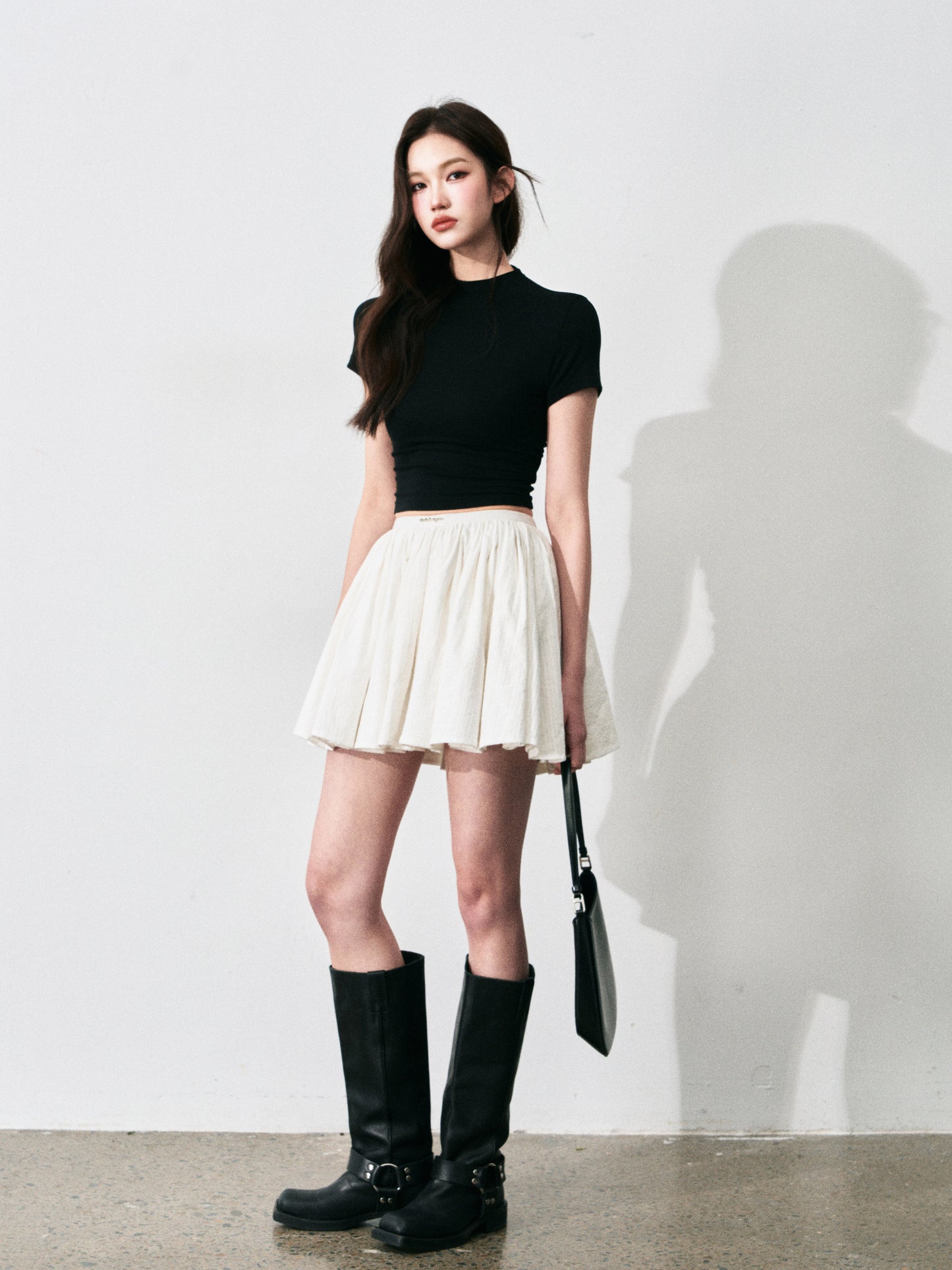 Embroidered Cotton Full Skirt