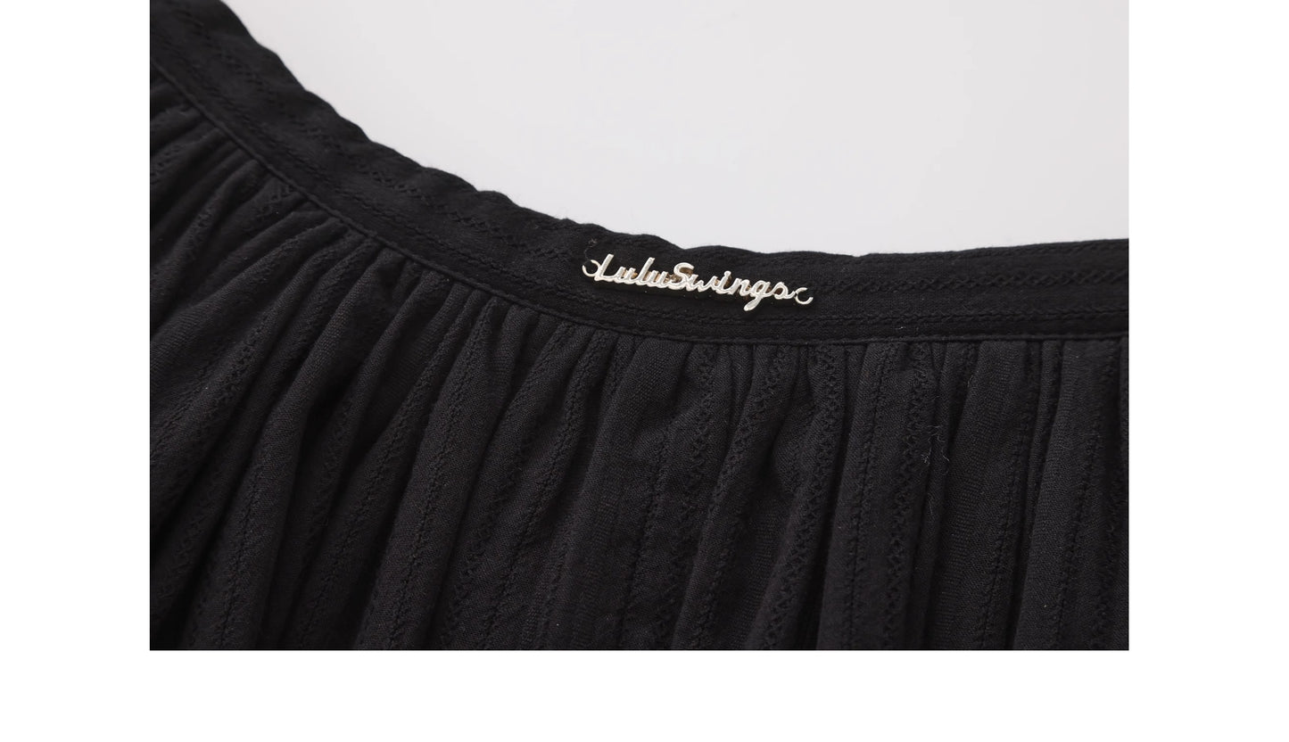 Embroidered Cotton Full Skirt