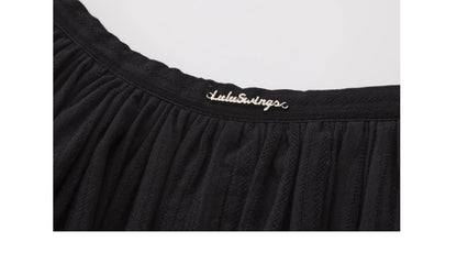 Embroidered Cotton Full Skirt