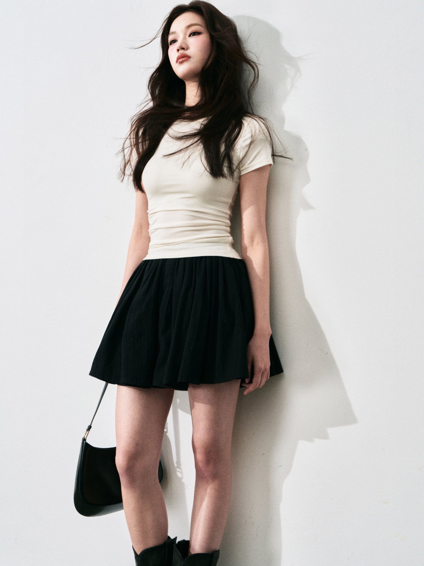 Embroidered Cotton Full Skirt