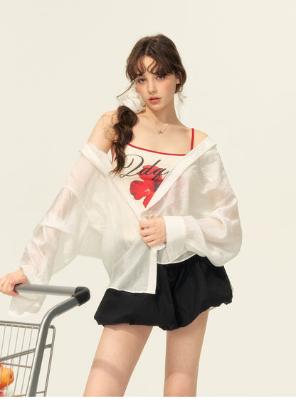 Breathable Sheer Sunscreen Shirt