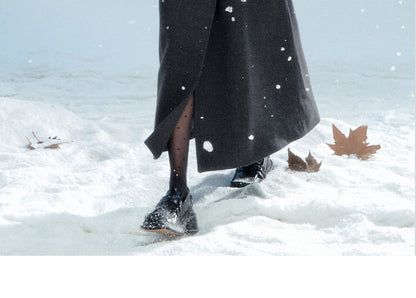 Double-Breasted Twill Coat With Quilted Lining