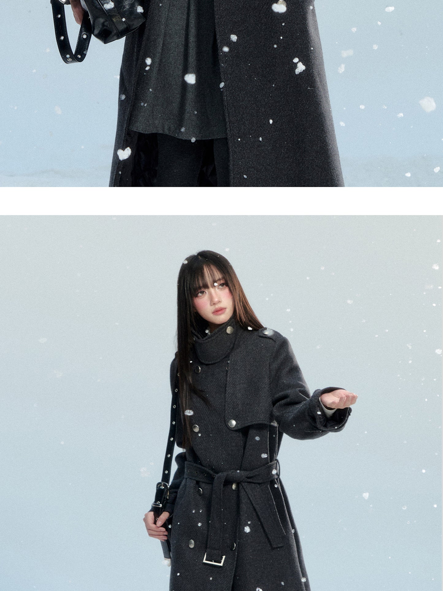 Double-Breasted Twill Coat With Quilted Lining