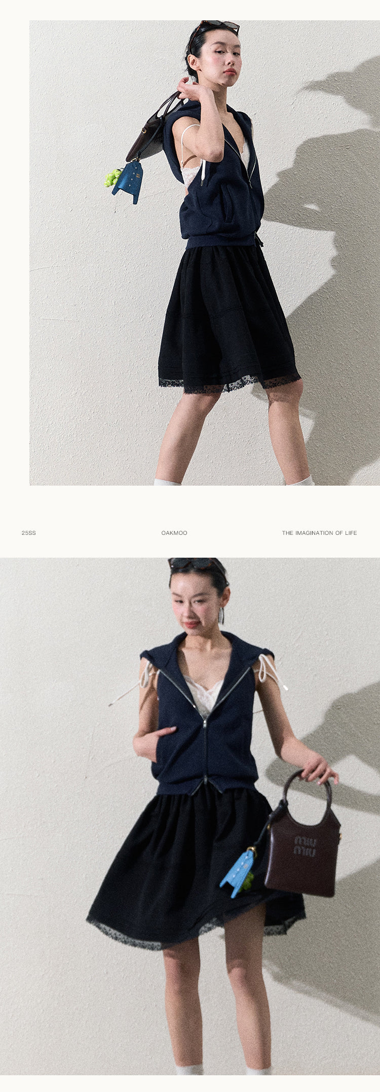 Classic Midi Skirt With Pleated Hem