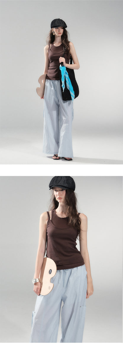 Layered Sleeveless Two-Piece Top