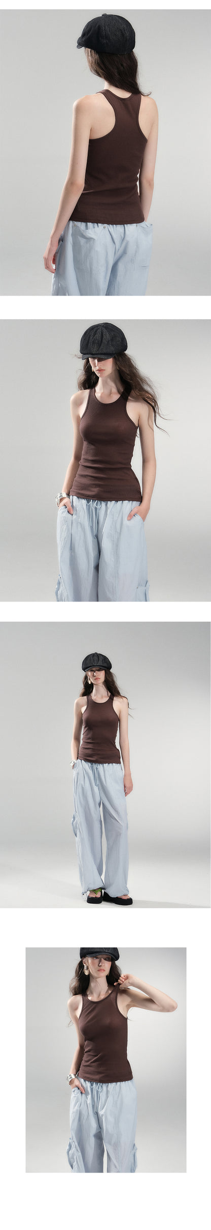 Layered Sleeveless Two-Piece Top