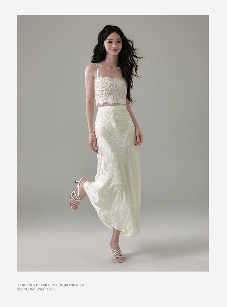 Cropped Floral Lace Cami Top