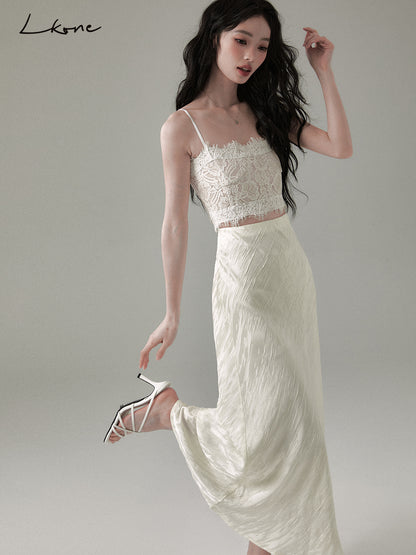 Cropped Floral Lace Cami Top