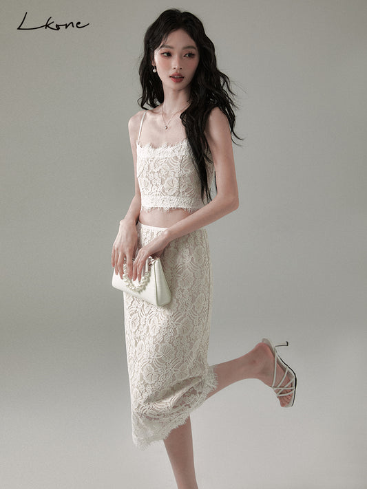 Cropped Floral Lace Cami Top