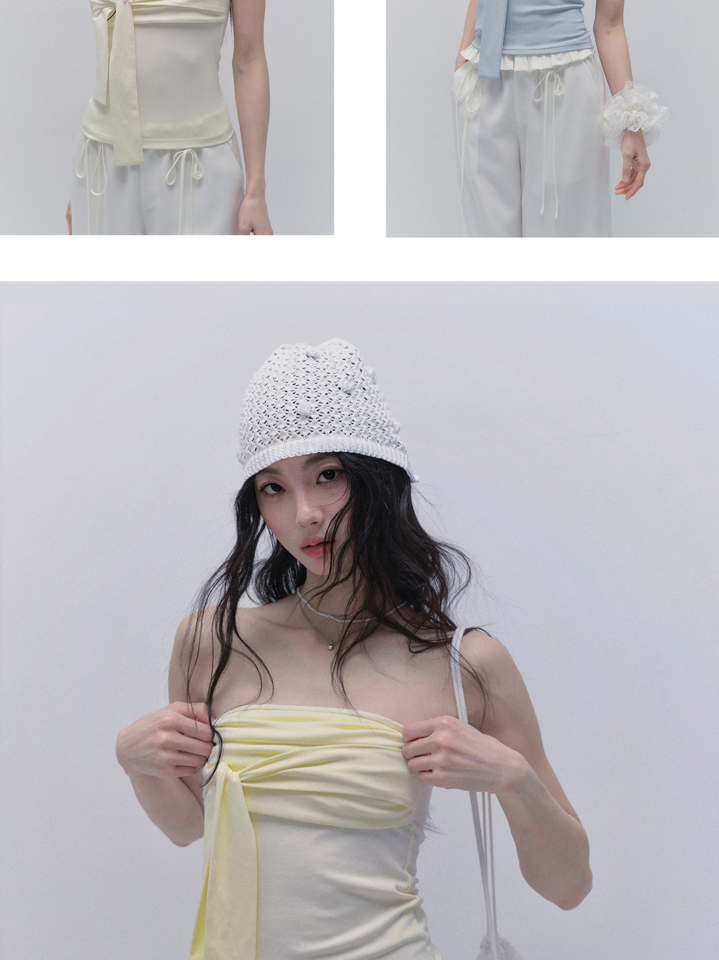 Soft Elastic Tied Tube Top