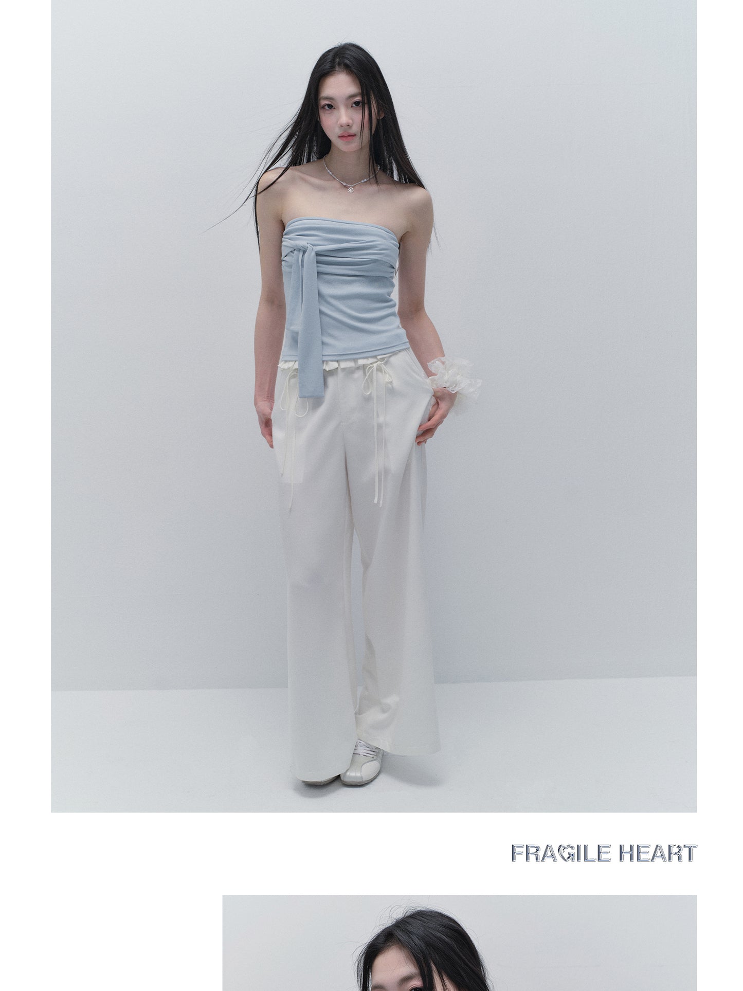 Soft Elastic Tied Tube Top
