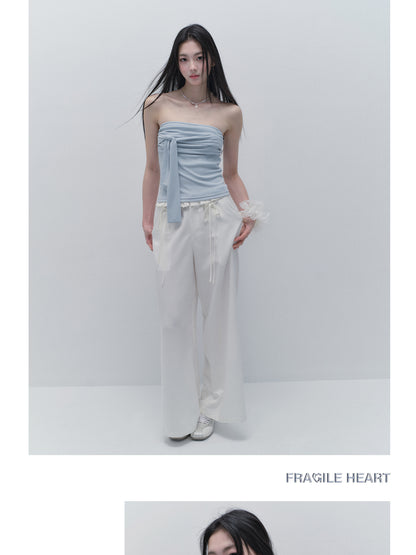 Soft Elastic Tied Tube Top
