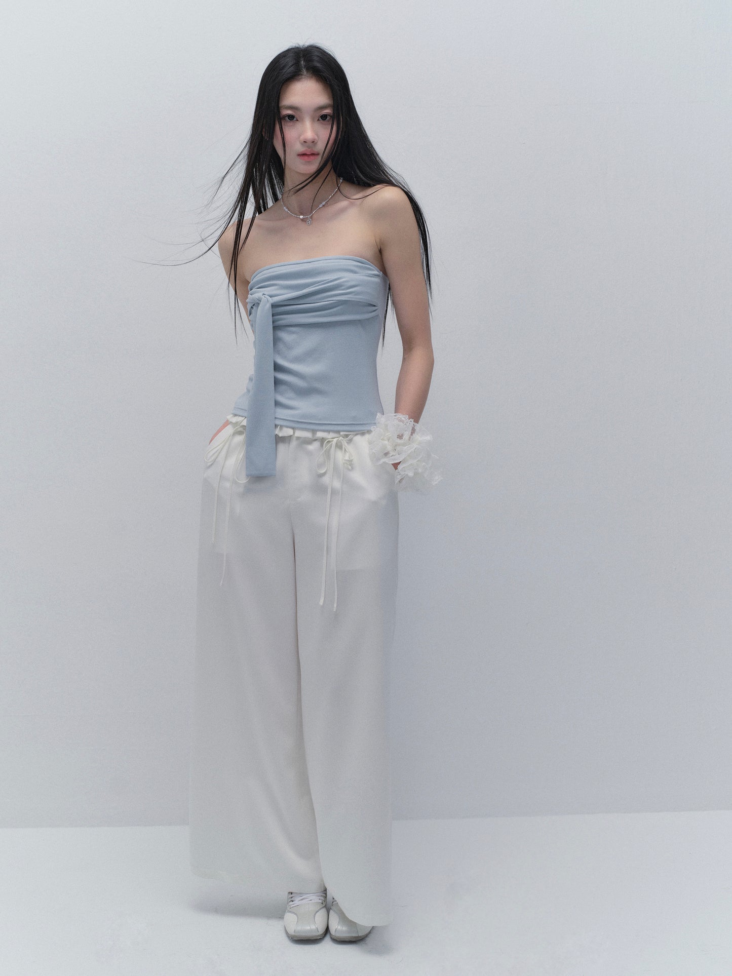 Soft Elastic Tied Tube Top