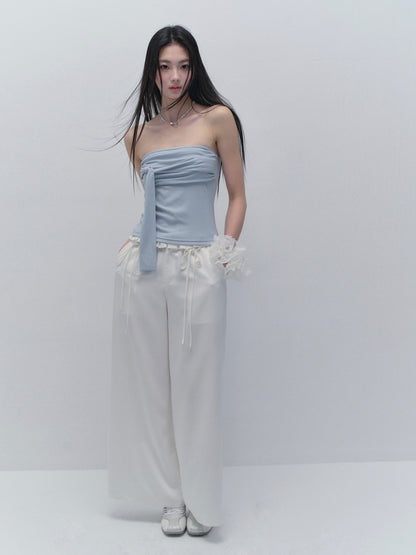 Soft Elastic Tied Tube Top