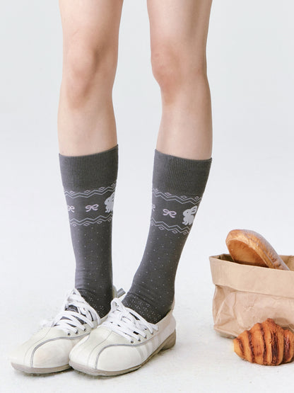 Little Rabbit Fair Isle Socks