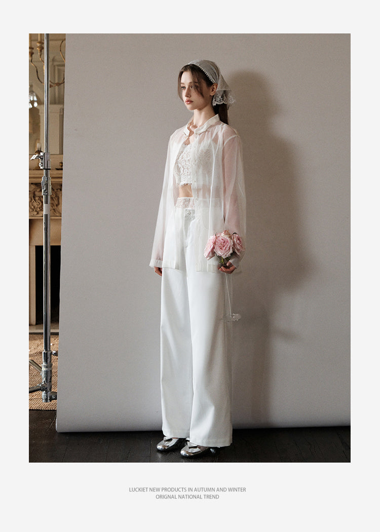 High Waist Wide-Leg Pants