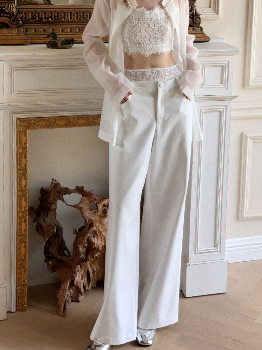 High Waist Wide-Leg Pants