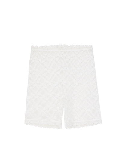 See-Through Lace Short Leggings