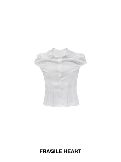 Puff-Sleeve Blouse And Matching Cami With Scarf