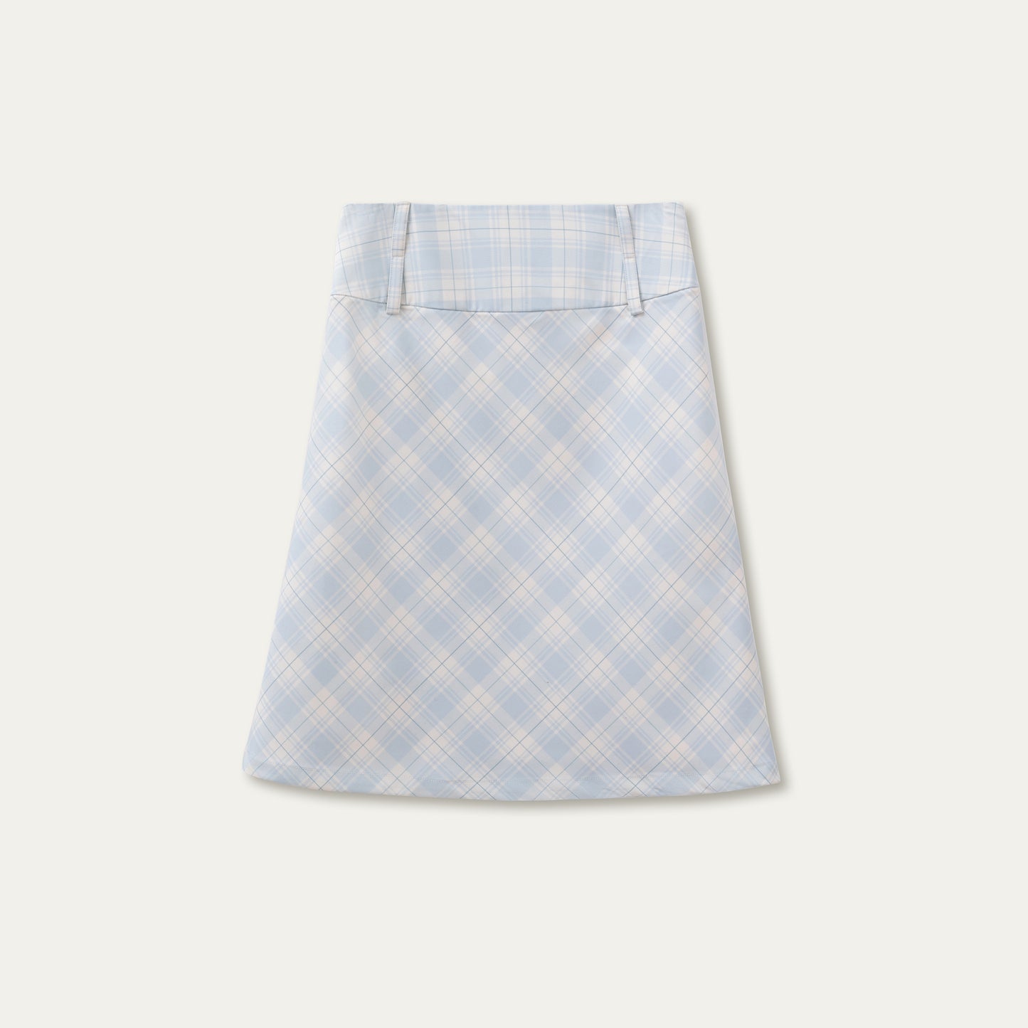 Diamond Plaid A-Line Skirt In 2 Lengths