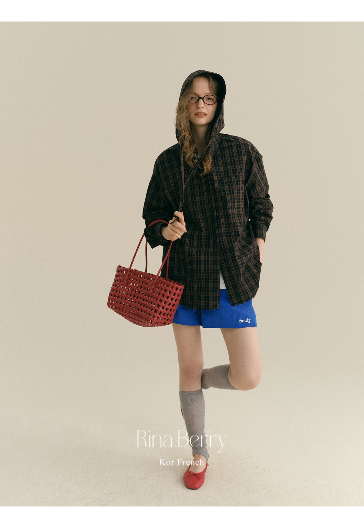 Hooded Plaid Cotton Overshirt