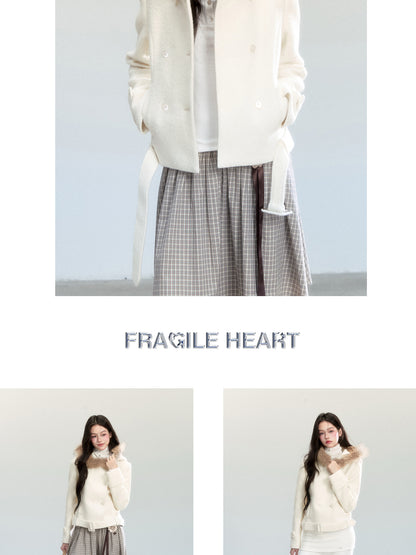 Double-Breasted Hooded Jacket