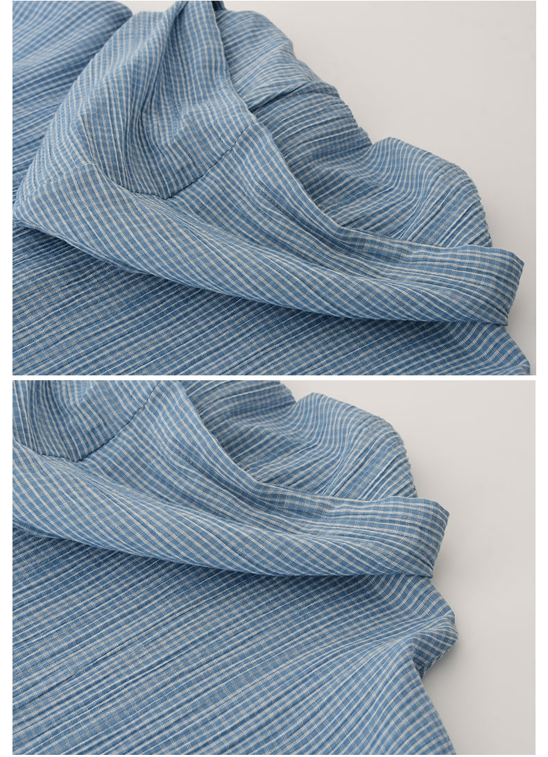 Plaid Relaxed Fit Cotton Hooded Overshirt
