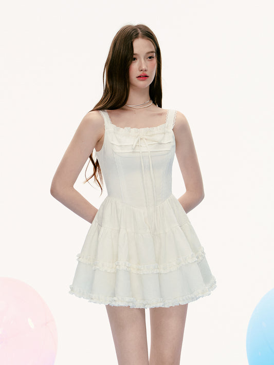 Fit-And-Flare Sleeveless Mini Dress