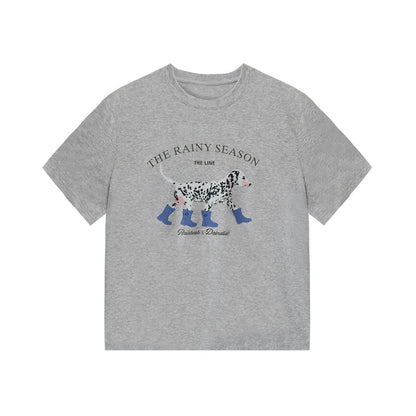 Dog-In-Boots Print T-Shirt