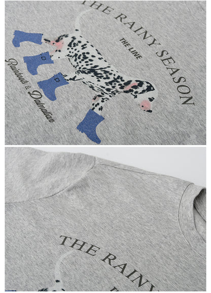 Dog-In-Boots Print T-Shirt