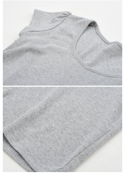 Dainty Pointelle Tee With Puffed Sleeves