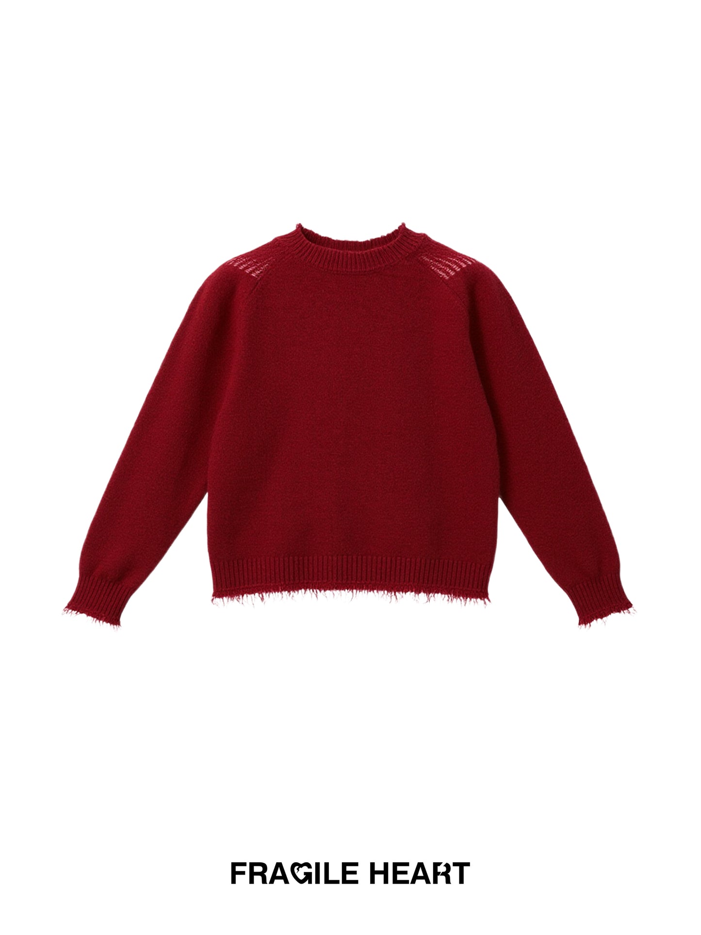 Frayed Edge Knit Sweater