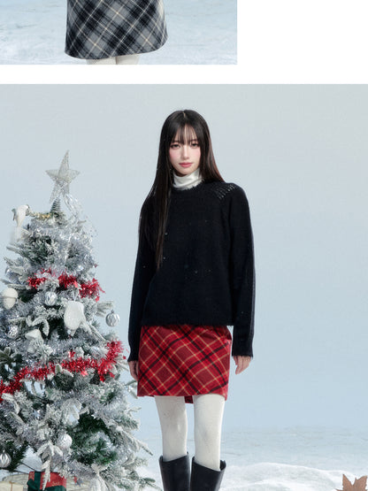 Frayed Edge Knit Sweater