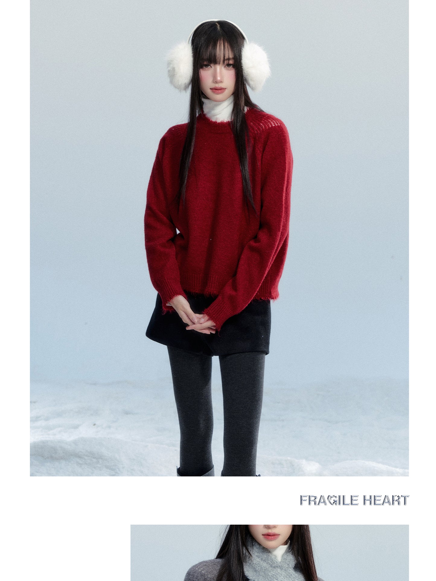 Frayed Edge Knit Sweater