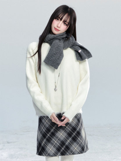 Frayed Edge Knit Sweater