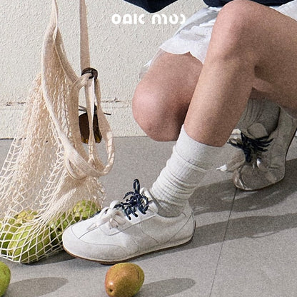 Contrast Lace Sporty Sneakers