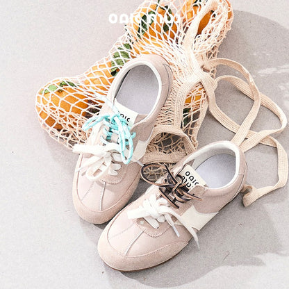 Contrast Lace Sporty Sneakers