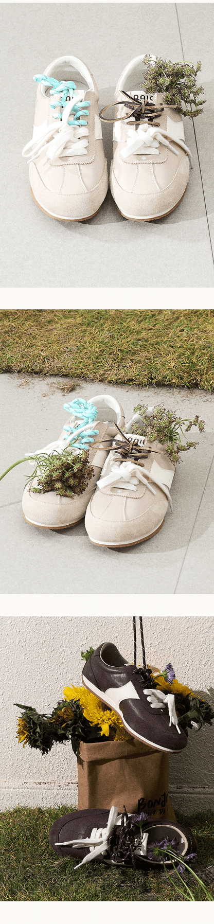 Contrast Lace Sporty Sneakers