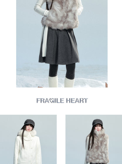 Fitted Ruched High Neck Top With Tie Detail