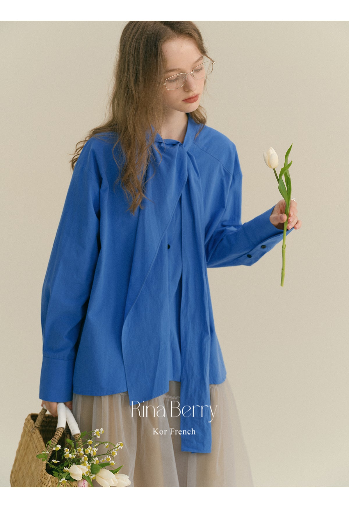 Statement Tie-Neck Shirt