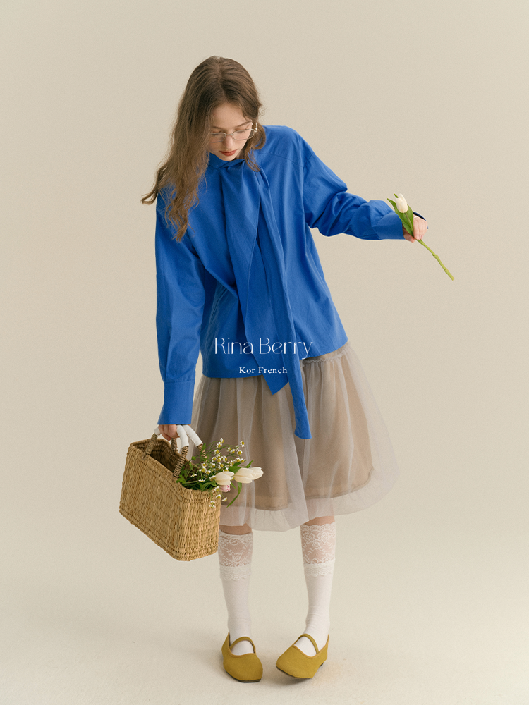 Statement Tie-Neck Shirt