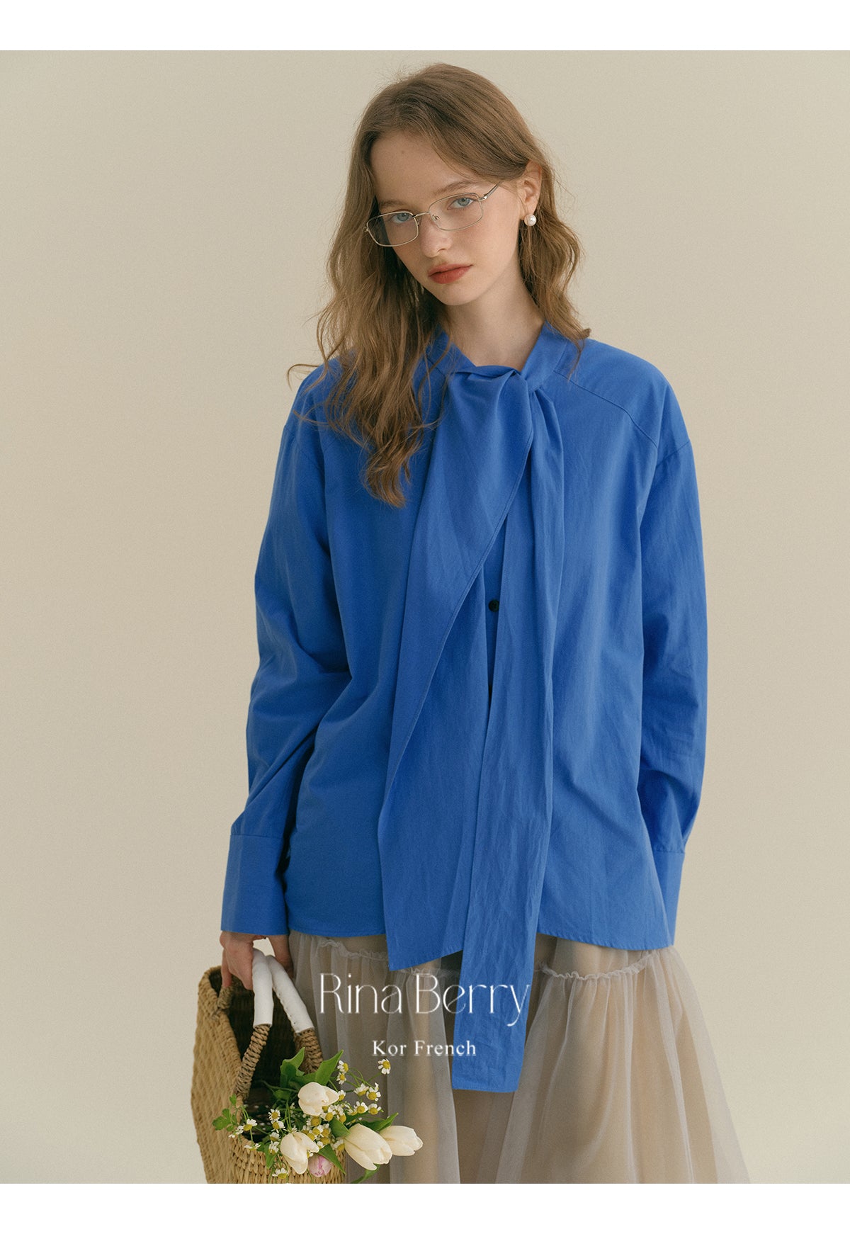 Statement Tie-Neck Shirt