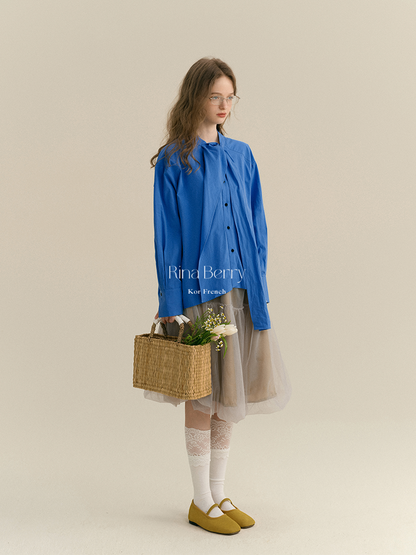 Statement Tie-Neck Shirt