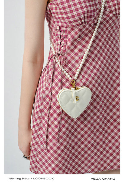 V-Neck Sleeveless Mini Dress With Lace-Up Sides